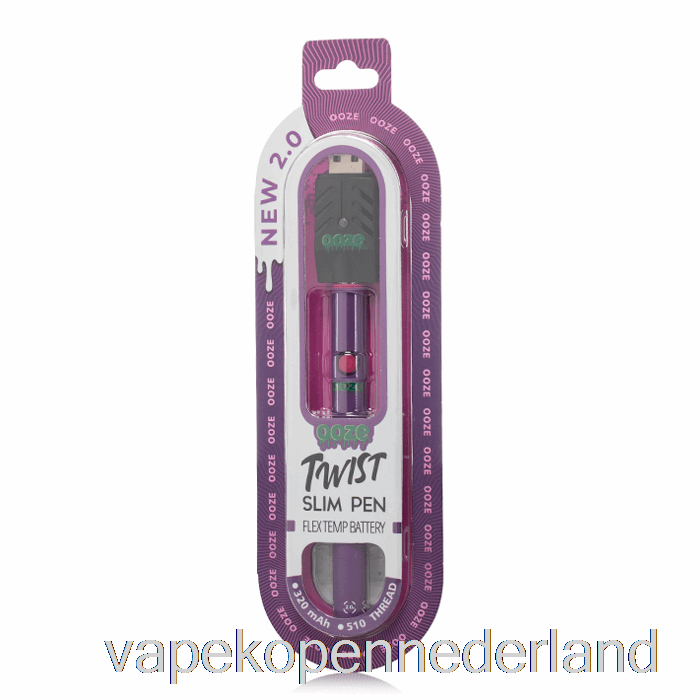 Elektronische Sigaret Vape Sijpelt Slanke Twist Pen 2.0 Flex Temp Batterij Ultra Paars